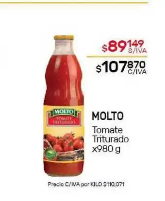 Nini Mayorista Molto Tomate Triturado x980 g oferta