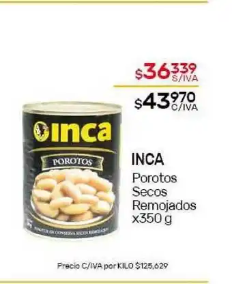 Nini Mayorista Inca Porotos Secos Remojados x350 g oferta