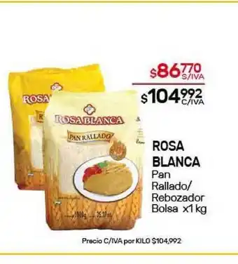 Nini Mayorista Rosa Blanca Pan Rallado/Rebozador Bolsa x1 kg oferta