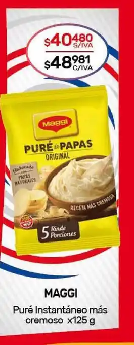 Nini Mayorista Maggi Puré Instantáneo más cremoso x125 g oferta