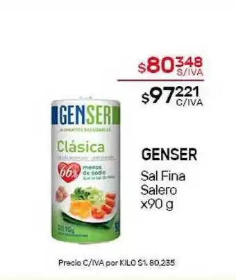 Nini Mayorista Genser Sal Fina Salero x90 g oferta