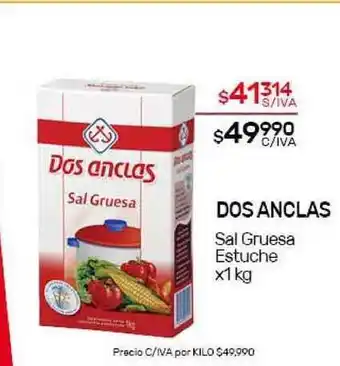 Nini Mayorista Dos Anclas Sal Gruesa Estuche x1 kg oferta