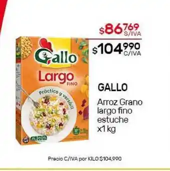 Nini Mayorista Gallo Arroz Grano largo fino estuche x1 kg oferta