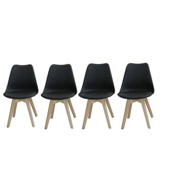Frávega Set de 4 sillas de diseño tulip oferta