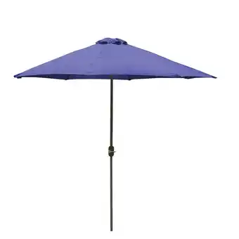 Frávega Sombrilla de 3m diámetro de polyester azul oferta