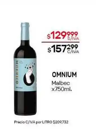 Nini Mayorista Omnium Malbec x750nl oferta