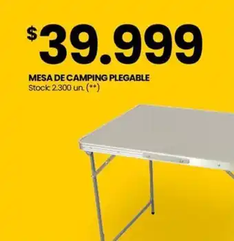 Changomas MESA DE CAMPING PLEGABLE oferta
