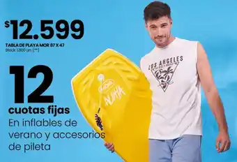 Changomas TABLA DE PLAYA MOR 87 X 47 oferta