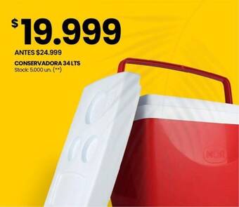 Changomas CONSERVADORA 34 LTS oferta