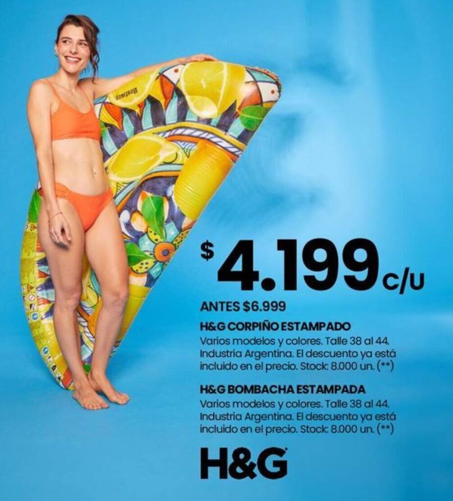 H G CORPI O ESTAMPADO Varios modelos y colores. Talle 38 al 44