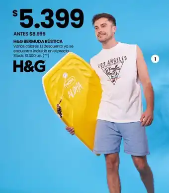 Changomas H&G BERMUDA RÚSTICA Varios colores oferta