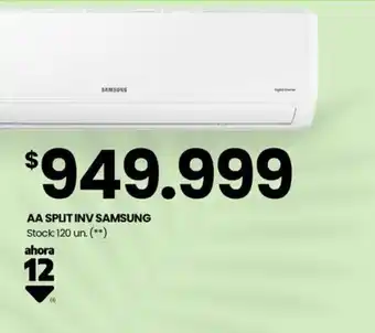 Changomas AA SPLIT INV SAMSUNG oferta
