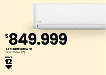 Changomas AA PHILCO 5200W FC oferta