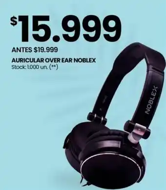 Changomas AURICULAR OVER EAR NOBLEX oferta