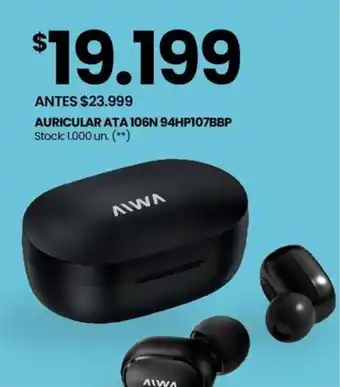 Changomas AURICULAR AIWA 106N 94HP107BBP oferta