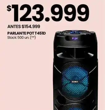 Changomas PARLANTE AIWA T451D oferta