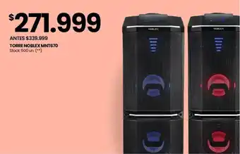 Changomas TORRE NOBLEX MNT670 oferta