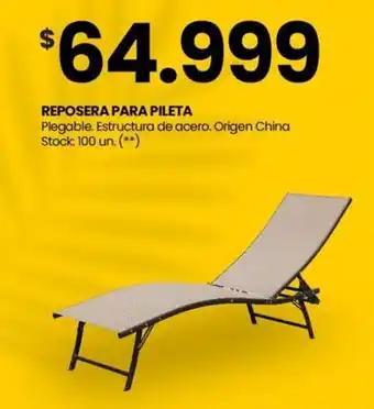 Changomas REPOSERA PARA PILETA Plegable oferta