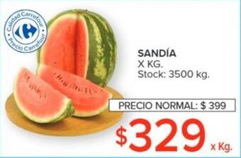 Carrefour SANDÍA X KG. oferta