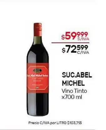 Nini Mayorista Suc. Abel Michel Vino Tinto x700 ml oferta