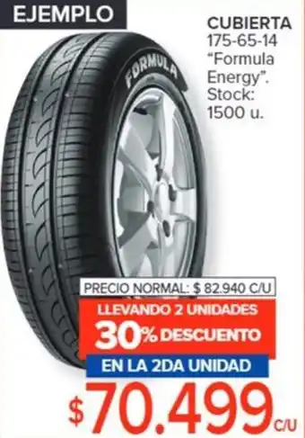 Carrefour CUBIERTA 175-65-14 "Formula Energy" oferta