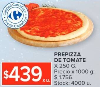 Carrefour PREPIZZA DE TOMATE X 250 G. oferta
