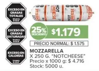Carrefour MOZZARELLA X 250 G. "NOT CHEESE" oferta