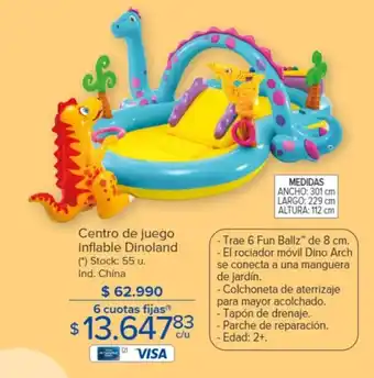 Carrefour Centro de juego inflable Dinoland oferta