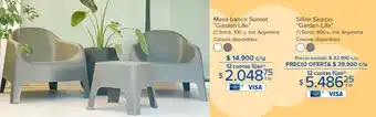 Carrefour Mesa banco Sunset "Garden Life" oferta