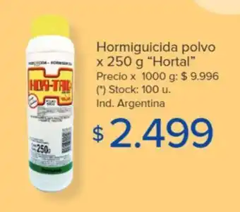 Carrefour Hormiguicida polvo x 250 g "Hortal" oferta