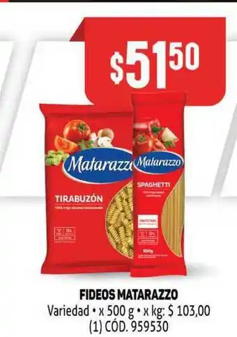 Makro Fideos Matarazzo x 500gr oferta