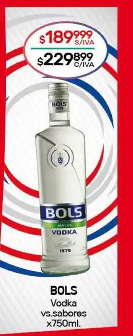 Bols Vodka vs. sabores x750ml