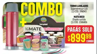 Makro Termo Lumilagro Supertérmica + Mate Deco Diseño Surtido oferta