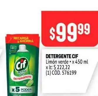 Makro Detergente Cif x 450ml oferta