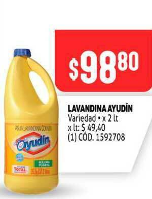 Makro Lavandina Ayudín x 2lt oferta