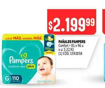 Makro Pañales Pampers Confort oferta
