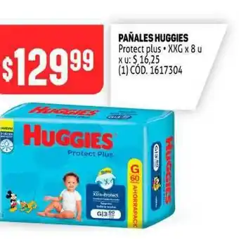 Makro Pañales Huggies Protect Plus x 8u oferta