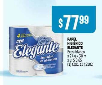Makro Papel Higiénico Elegante Extra Blanco oferta