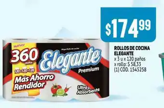 Makro Rollos De Cocina Elegant x 3u oferta