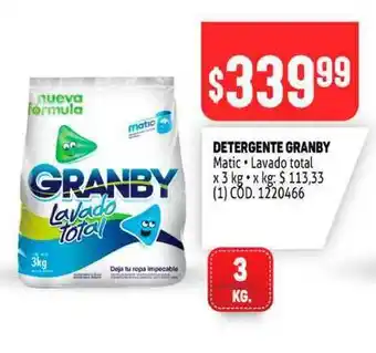 Makro Detergente Granby x 3kg oferta