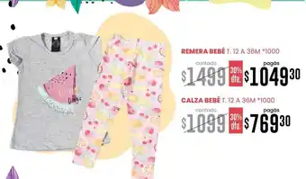 La Anonima Remera Bebé O Calza Bebé oferta