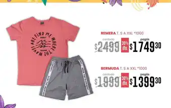 La Anonima Remera T. S A XXL 1000 O Bermuda T. S A XXL 1000 oferta