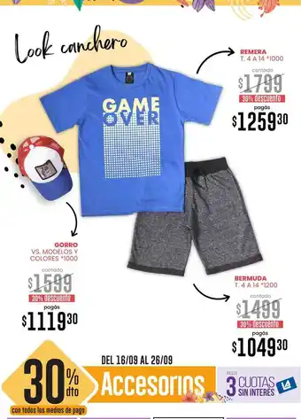 La Anonima Remera, Gorro O Bermuda oferta