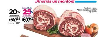 La Anonima Asado Sin Hueso oferta