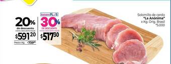 La Anonima Solomillo De Cerdo oferta