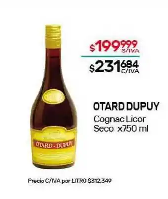 Nini Mayorista Otard Dupuy Cognac Licor Seco x750 ml oferta