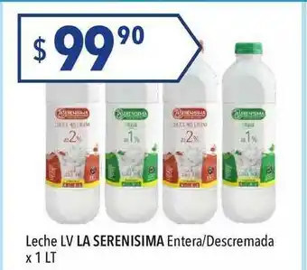Hergo Leche LV La Serenisima Entera-Descremada x 1lt oferta