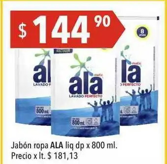 Hergo Jabón Ropa Ala Liq Dp x 800ml oferta