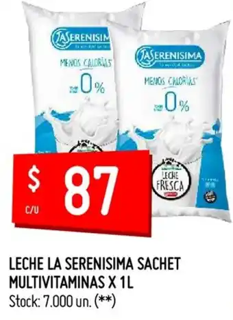 Changomas Leche La Serenisima Sachet Multivitaminas x 1l oferta