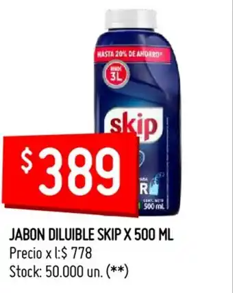 Changomas Skip Jabon Diluible x 500 ml oferta
